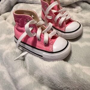 Converse Kids Pink Canvas Sneakers